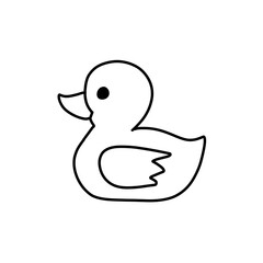 Cartoon duck coloring  book 