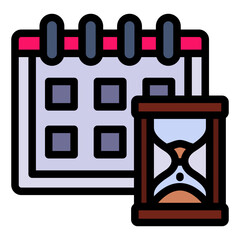 Fototapeta premium Deadline Icon