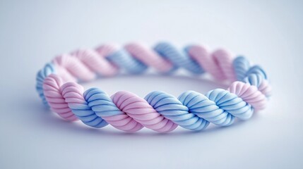Twisted Pink and Blue Bracelet