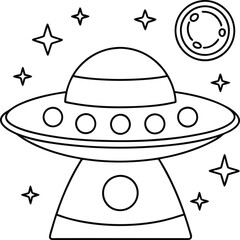 Galactic Adventure a Cosmic Coloring Journey for Young Explorers