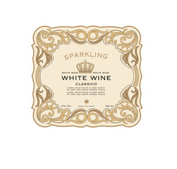 WINE LABEL ITALIAN FOOD AND DRINKS DECORATIVE STICKER FOR AMARONE, PROSECCO, CHIANTI, VALPOLICELLA,PRIMITIVE AND SPARKLING WINE