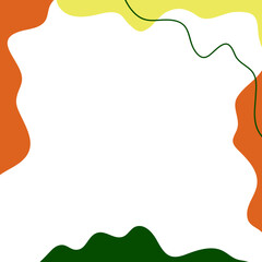 Obraz premium Abstract Blob Frame Element 