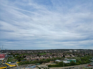 Aerial View of West Brent Cross Central London City of England United Kingdom. April 12th, 2024