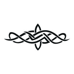 Celtic pattern vector. White background.
