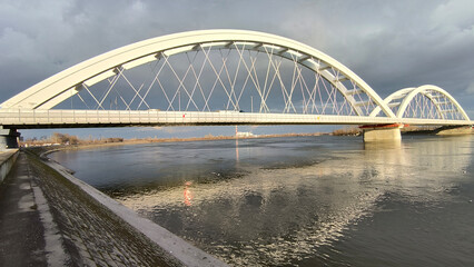 banks of Danube river in Novi Sad