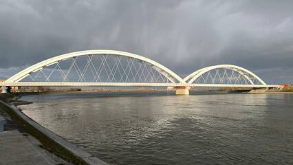 banks of Danube river in Novi Sad