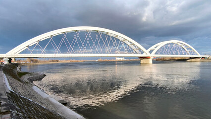 banks of Danube river in Novi Sad