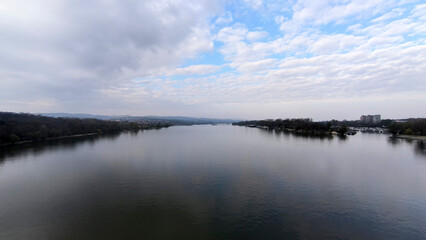 banks of Danube river in Novi Sad