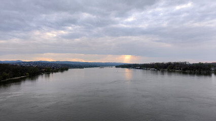 banks of Danube river in Novi Sad