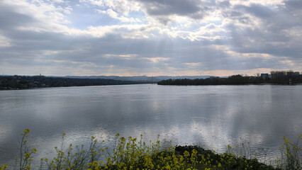 banks of Danube river in Novi Sad