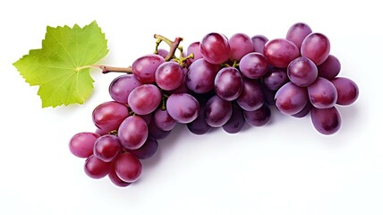 Fototapeta premium Grapess fruit isolated on white background