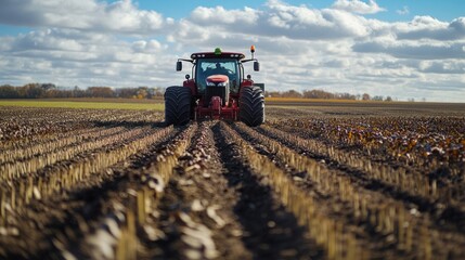 Fototapeta premium Corn yield enhancement technology: Precision fertilization and climate-smart farming techniques for sustainable production