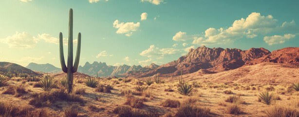 Arizona desert landscape background.