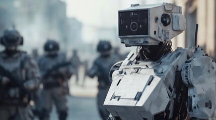 Military defense automation and robotics in battlefield technology, improving operational efficiency and response times