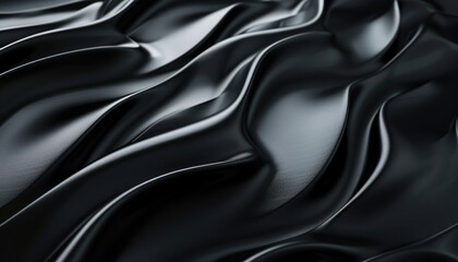 Obraz premium Abstract Dark Wavy Texture of Fabric