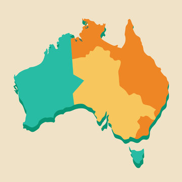 recommend clip art: australia map illustration