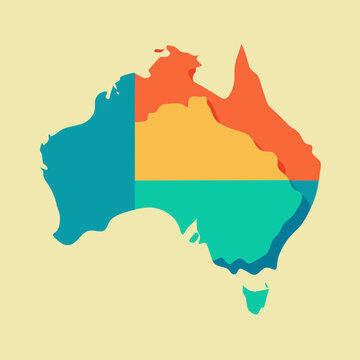 recommend clip art: australia map illustration