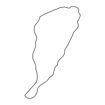 recommend clip art: Bundibugyo District map, administrative division of Uganda. Vector illustration.