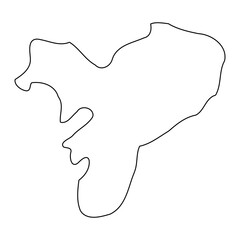 Dokolo District map, administrative division of Uganda. Vector illustration.