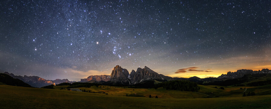 Alpe di Siusi, Seiser Alm, Sassolungo a Sassoplatto
