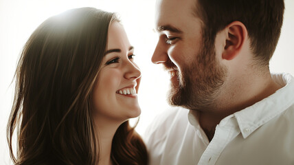 Naklejka premium Couple's Joyful Expressions as They Share Exciting News.