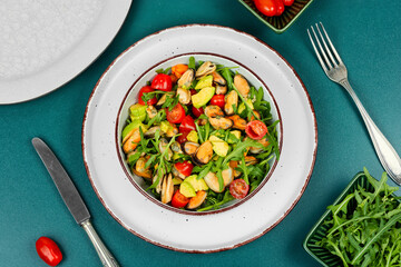 Tasty seafood salad.