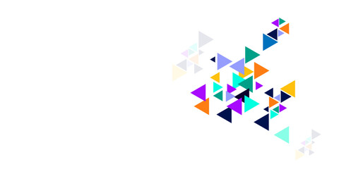 Abstract colorful triangle modern template for business or technology presentation, Abstract colorful triangle background.