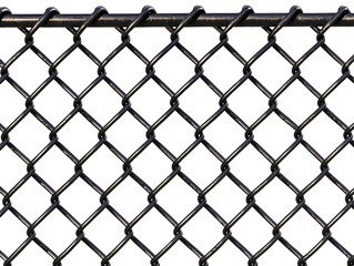 Fototapeta premium Black Chain Link Fence Texture Background Seamless Pattern