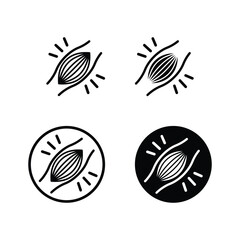 muscle pain icon set