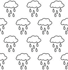 rain pattern outline vector design illustration