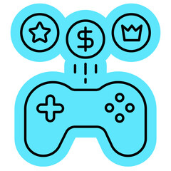 Gamification Icon, Symbol, improvement, school