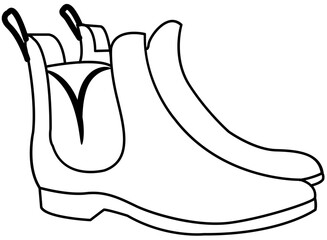 shoe sandal outline