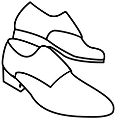 shoe sandal outline