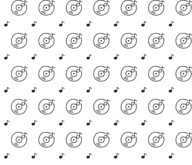 music movie seamless pattern  vector design illustration