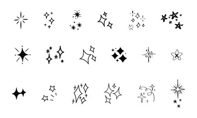stars doodle collection