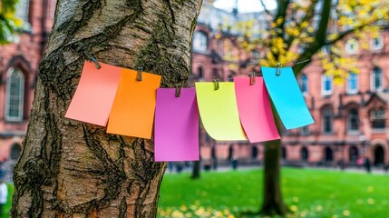 An offline local schedule of events posted on a town bulletin board, promoting engagement