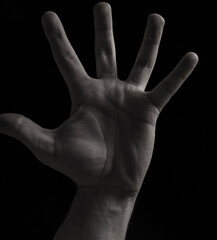 Man hand. Help. Concept. Man