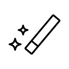 Magic wand icon, vector linear icon of creative related