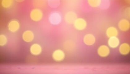 Blurred pink and yellow background with soft bokeh effect