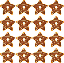 Pattern homemade cookie different taste in pastry biscuit