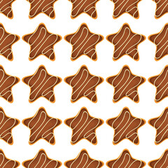 Pattern homemade cookie different taste in pastry biscuit