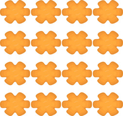 Pattern homemade cookie different taste in pastry biscuit