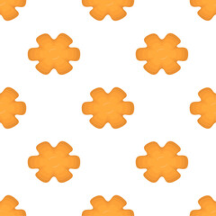 Pattern homemade cookie different taste in pastry biscuit