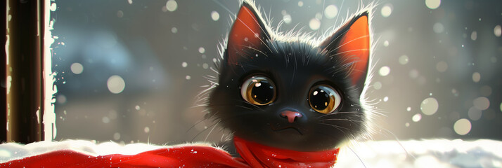 Cute cartoon cat