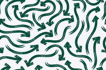 doodle arrow seamless pattern
