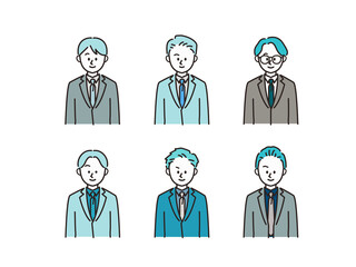 ビジネスアイコンセット_男性#2