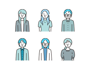 ビジネスアイコンセット_女性