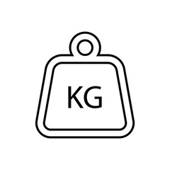 weight pound kg icon vector design illustration