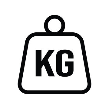weight pound kg outline icon vector design illustration