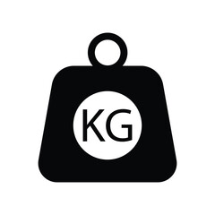 Obraz premium weight pound kg icon vector design illustration